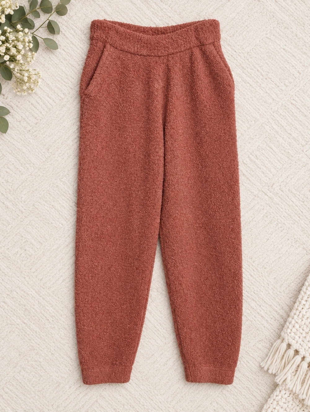Abercrombie & Fitch Soft A&F Collection fuzzy/cozy jogger pants